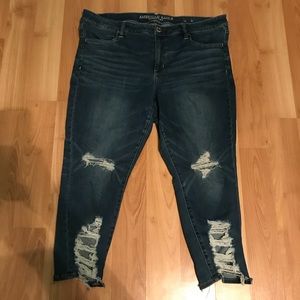 Distressed American Eagle jeans